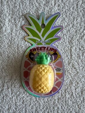 Just 4 Girls Sweet Lips Pineapple Lip Balm Yellow & Green